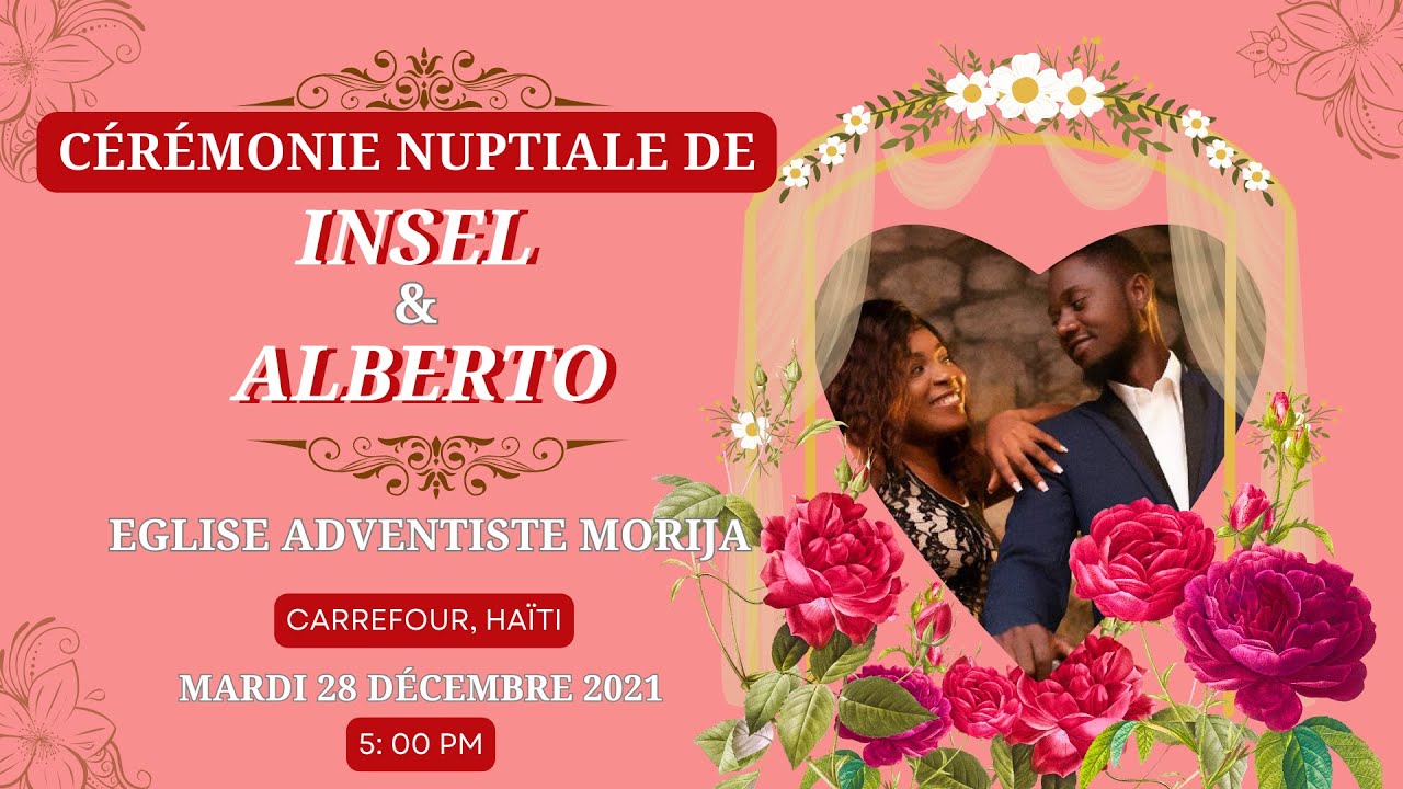 Cérémonie Nuptiale de Insel & Alberto (Eglise Adventiste Morija, Carrefour Mardi 28 Décembre 2021)