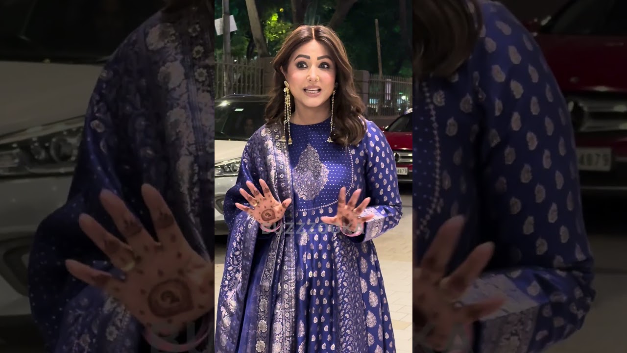 Hina khan having fun chats with media😂❤️#buzzookaspotlight #hinakhan
