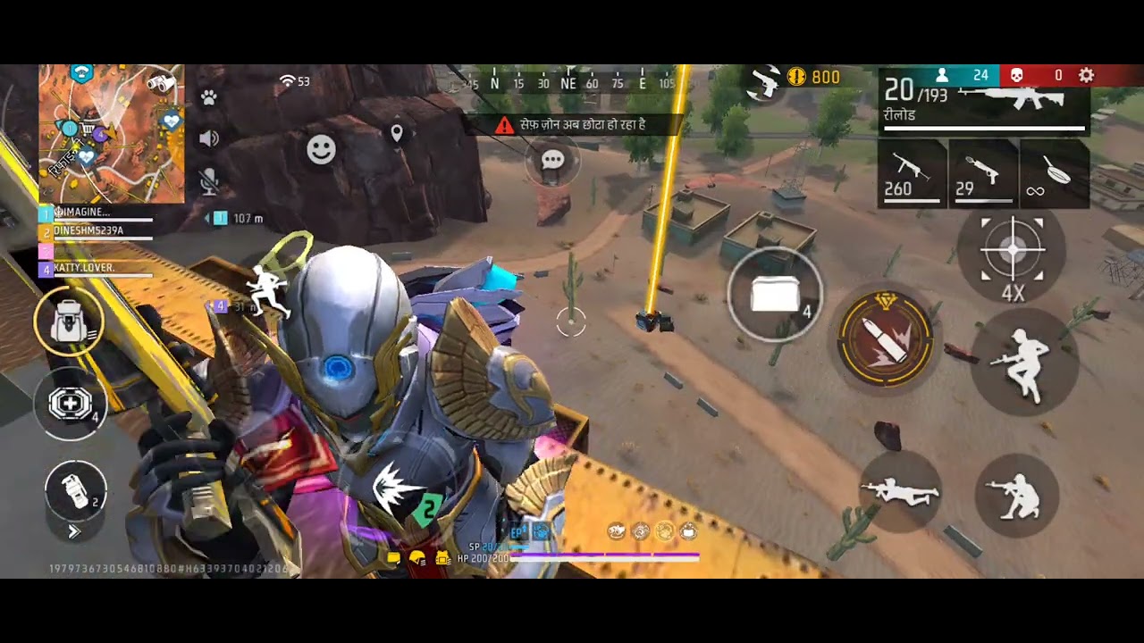 FREE FIRE 🔥🔥🔥🔥🔥 BR RENK PUSH 🫷 RENDAM PLEYAR 