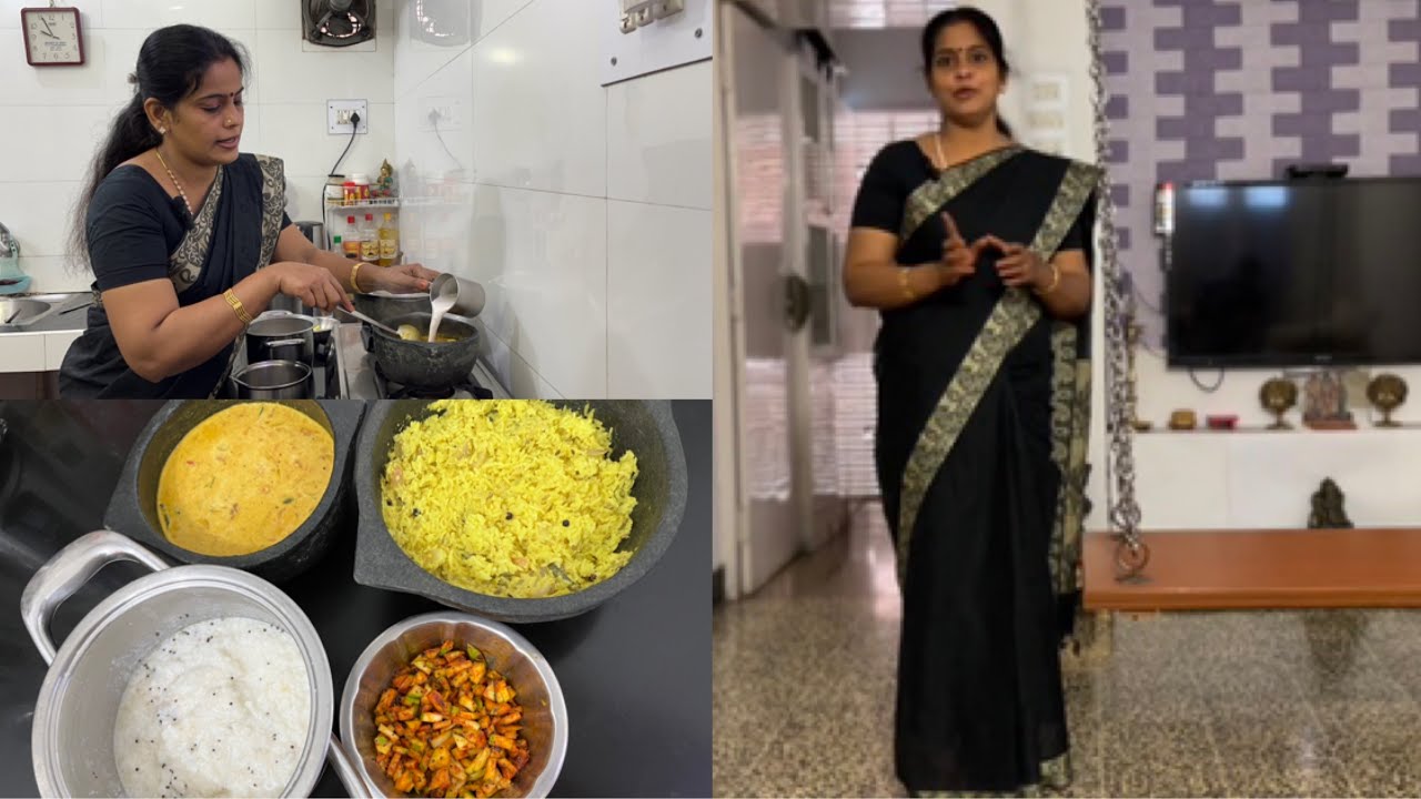 Sunday Cooking  Vlog | Thengai Paal Sadham | Potato Sodhi |