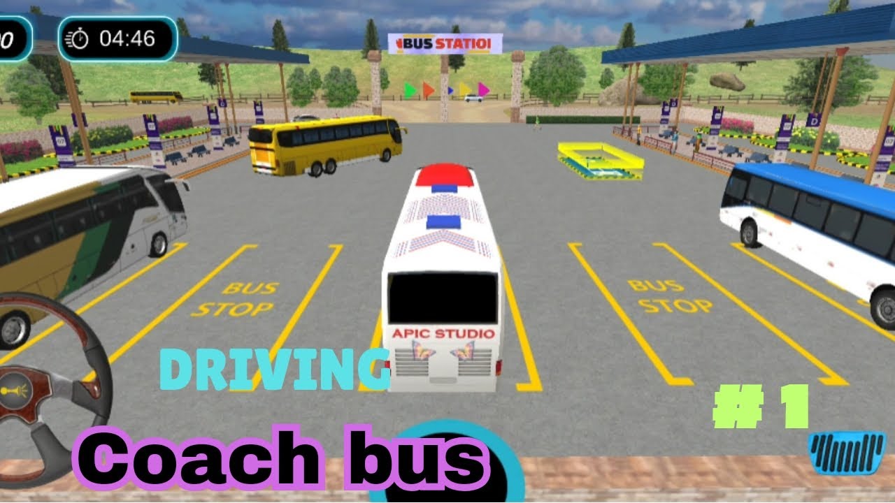 🎮Indian coach bus driving simulator 😊😊 ll gameplay and game test video review ll❤️😆