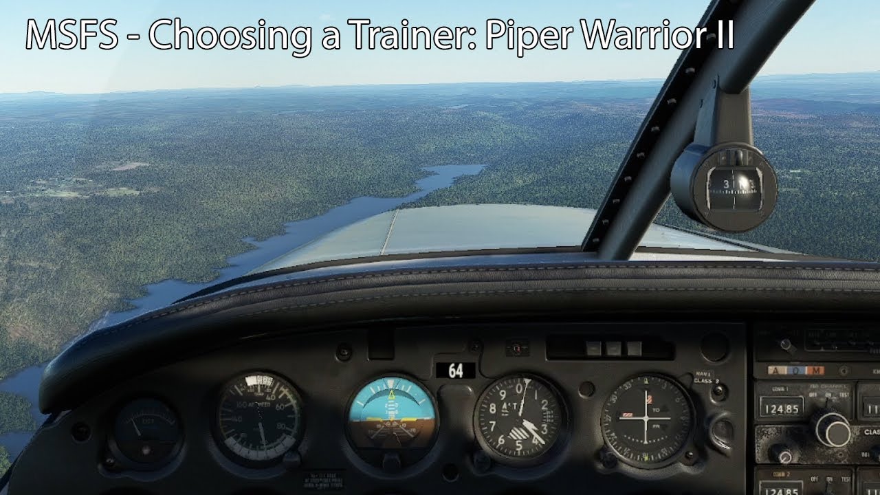MSFS — Выбор тренера: Piper Warrior II