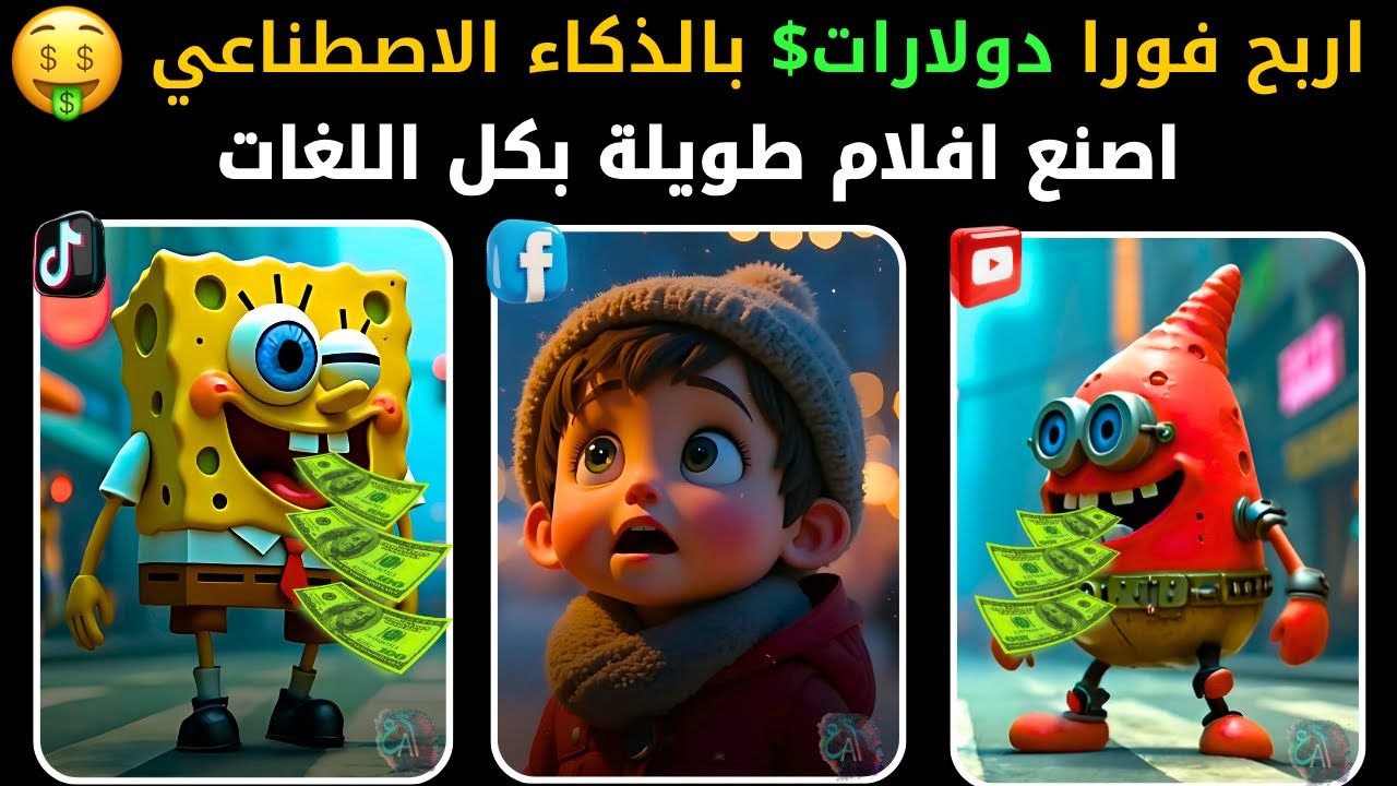 أفضل موقع لصناعة فيديوهات طويلة بالذكاء الاصطناعي 🔥  يدعم كل اللغات 🤑