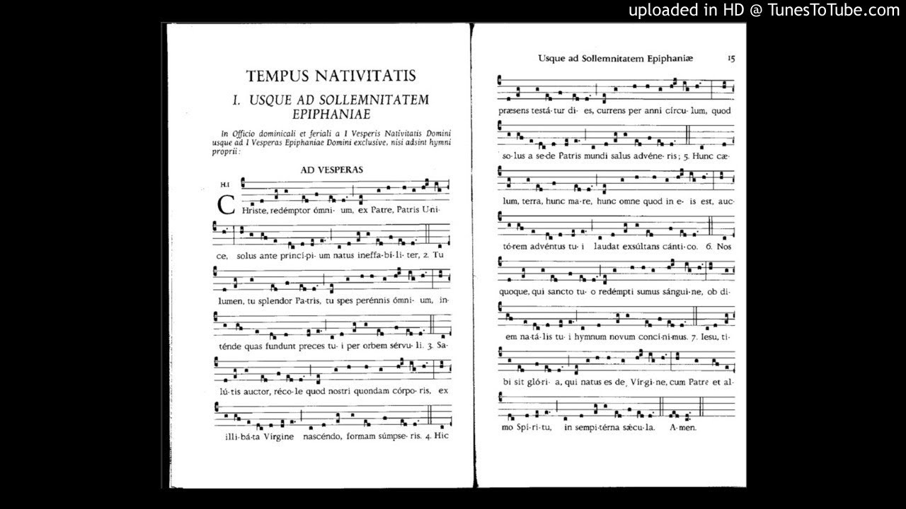 Hymnus: Christe, redemptor omnium