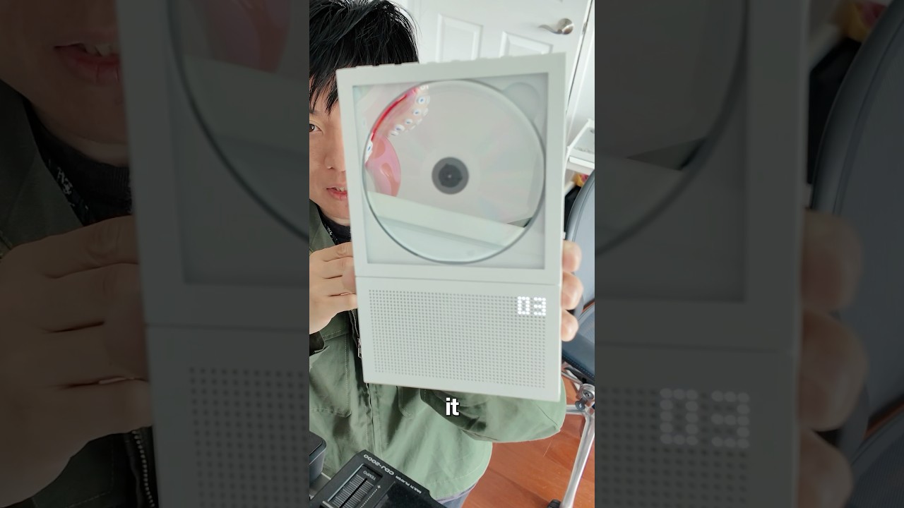 The km5 is the ultimate clear, wall mounted CD player 💿