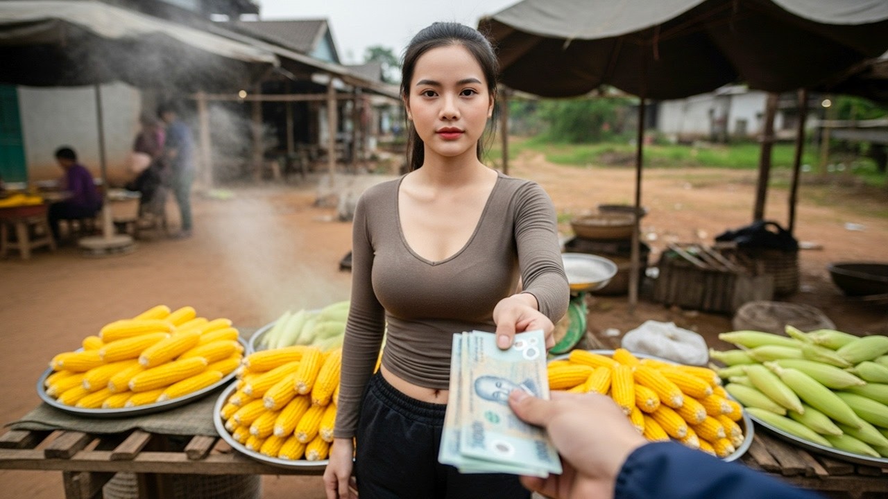 Rural Life: A Single Mom Harvests and Sells Boiled Corn
