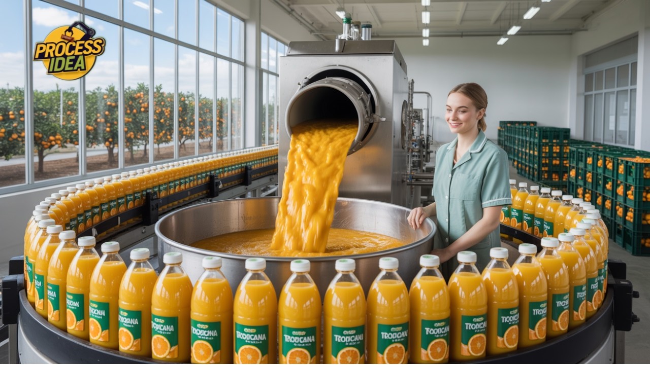 How Orange Juice Is Made | Orange Juice Manufacturing Process