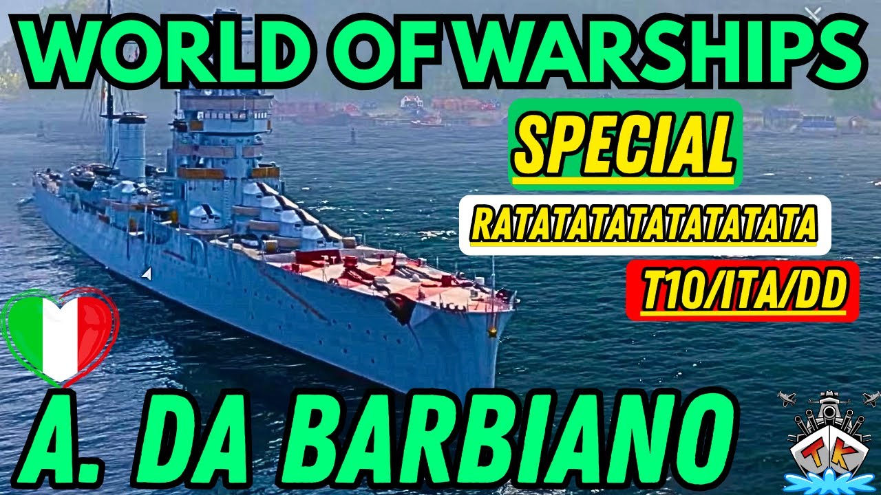 💥 Barbiano — GATLING GUN in Action! 💀⚓🔥 | World of Warships 🚢🎯