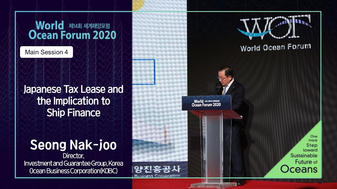 [JPN] WOF 2020 Marine Transport&middot;Finance｜Seong Nak-joo, Director, Korea Ocean Business Corporation