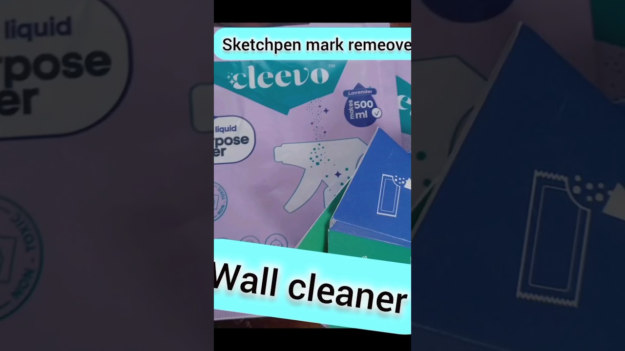 Powder purpose wall cleaner unboxing #unboxing #wallcleaning #clevoo #youtubeshorts #cleaning #short