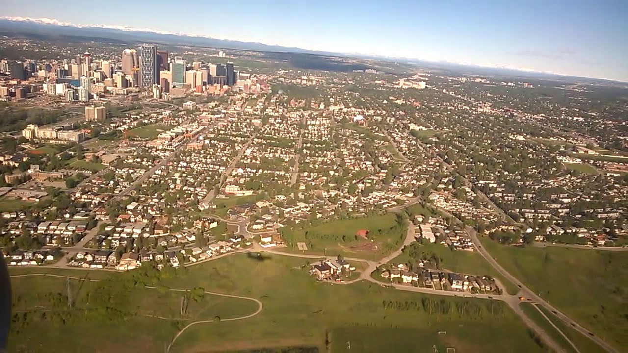 Landing at Calgary Airport (YYC)