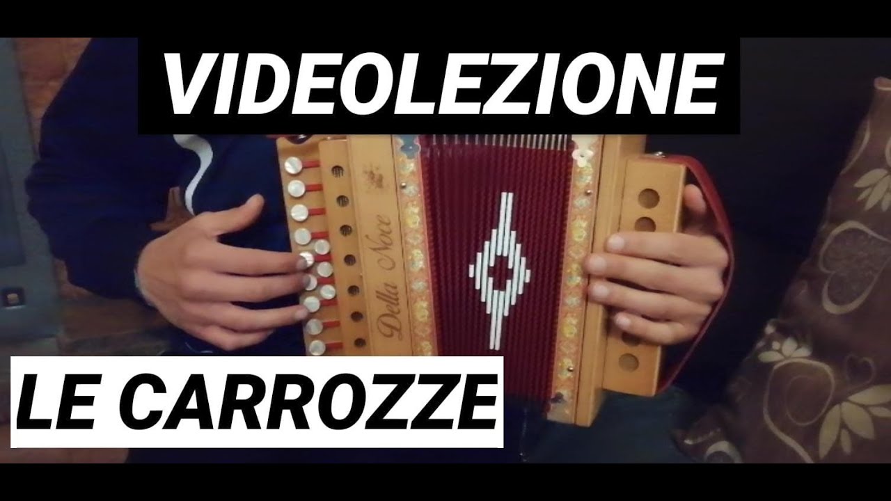 Videolezione Le carrozze Organetto - brano per serenata Sposa