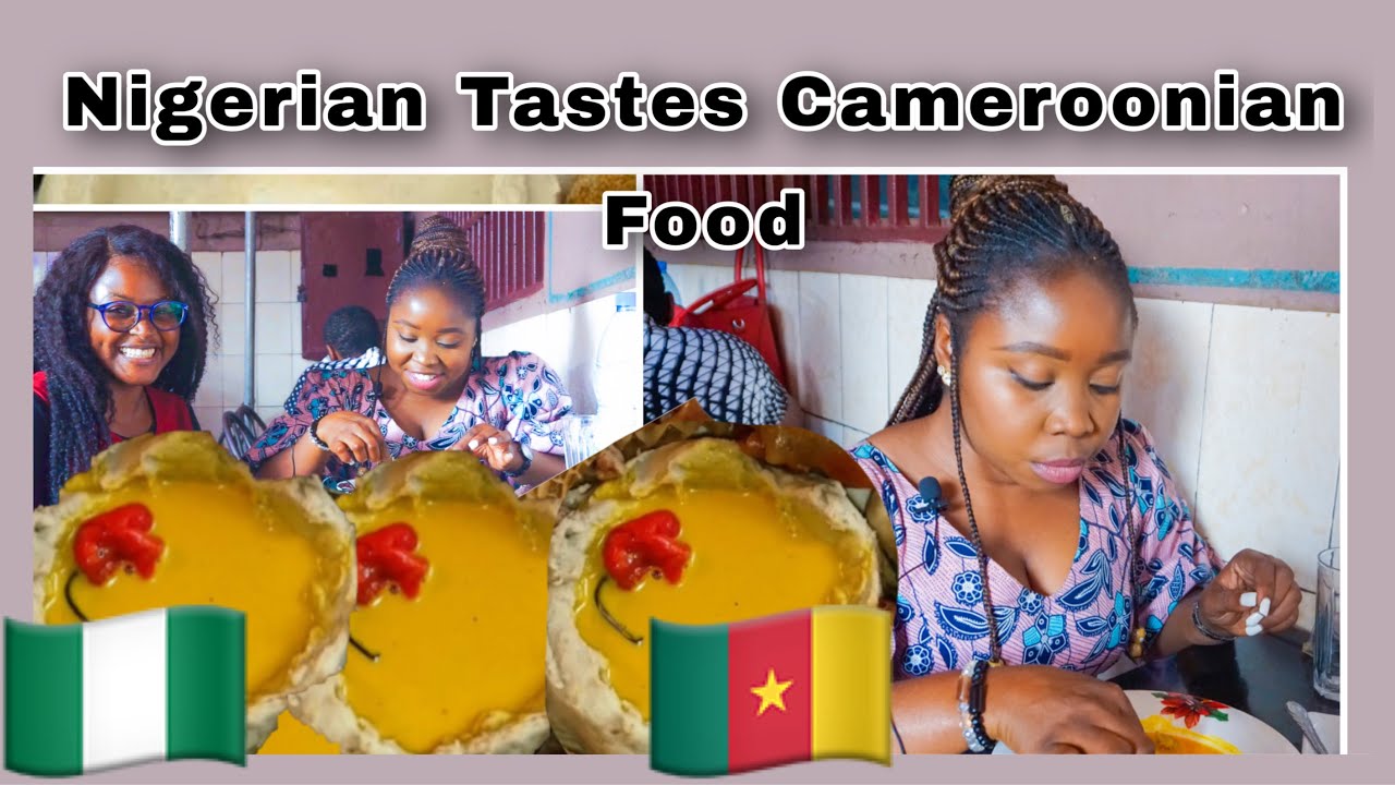 Nigerian 🇳🇬 in Cameroon tastes Cameroonian food for the first time | Cameroonian street food