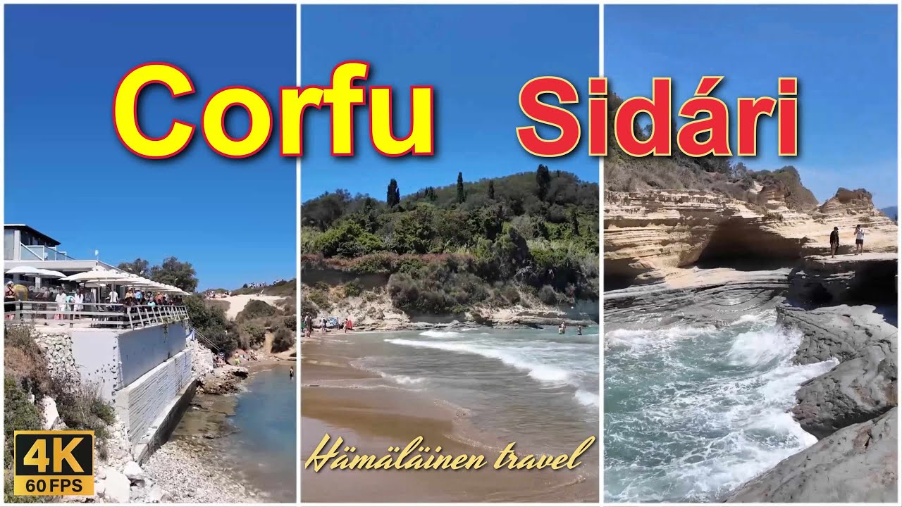 Corfu Sidári 4K walking tour