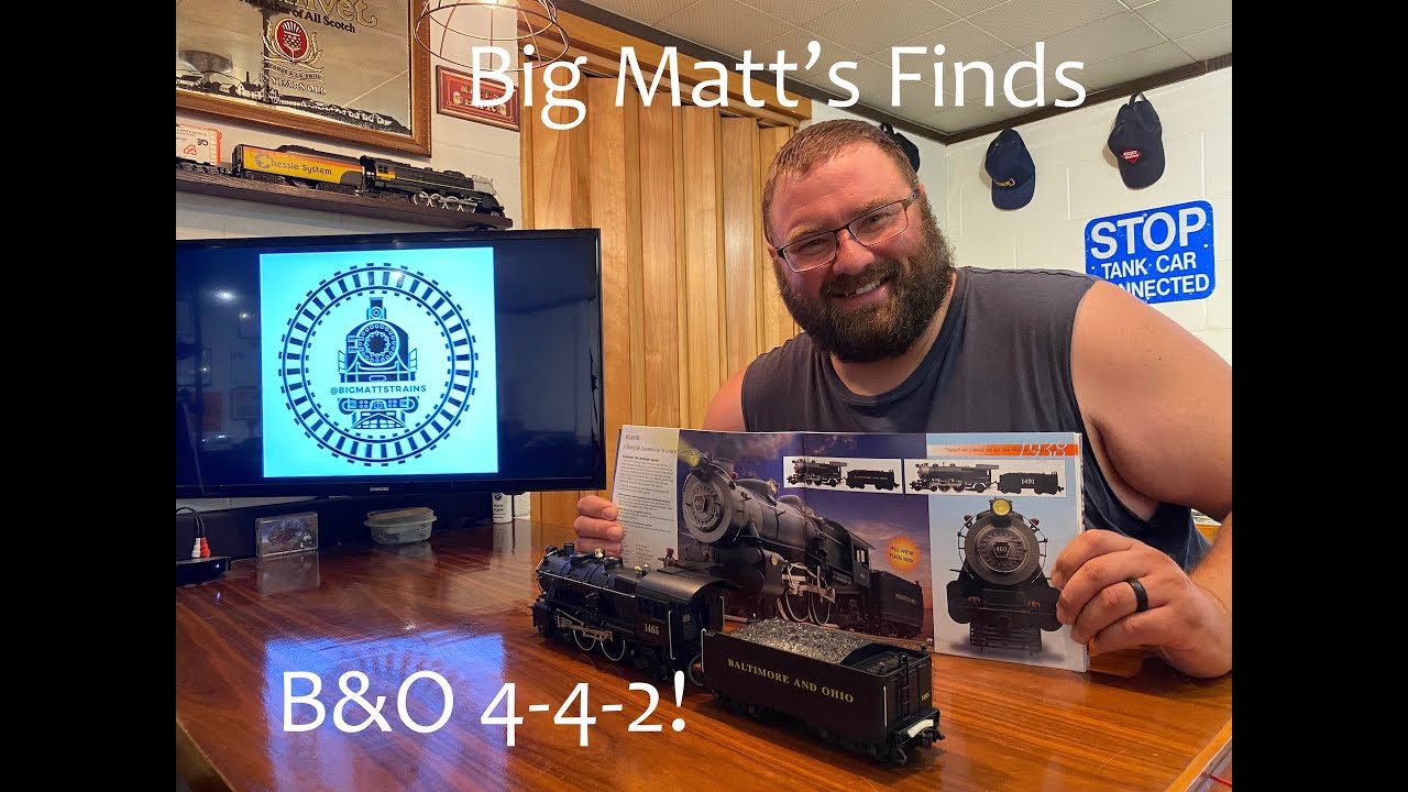 Big Matt's Finds: Lionel B&O Atlantic 4-4-2 Steam Train Locomotive Tender Unboxing & Review