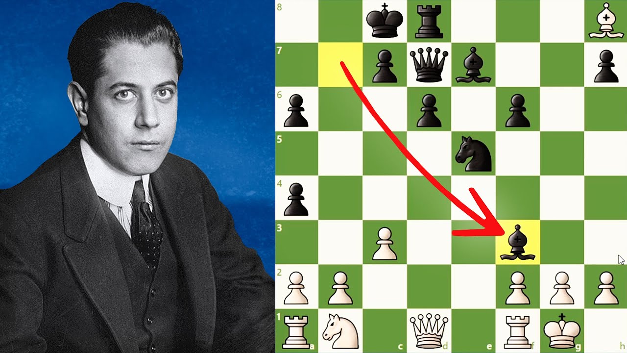 Um lance BRILHANTE de Capablanca??  José Raul Capablanca Vs Richard Reti
