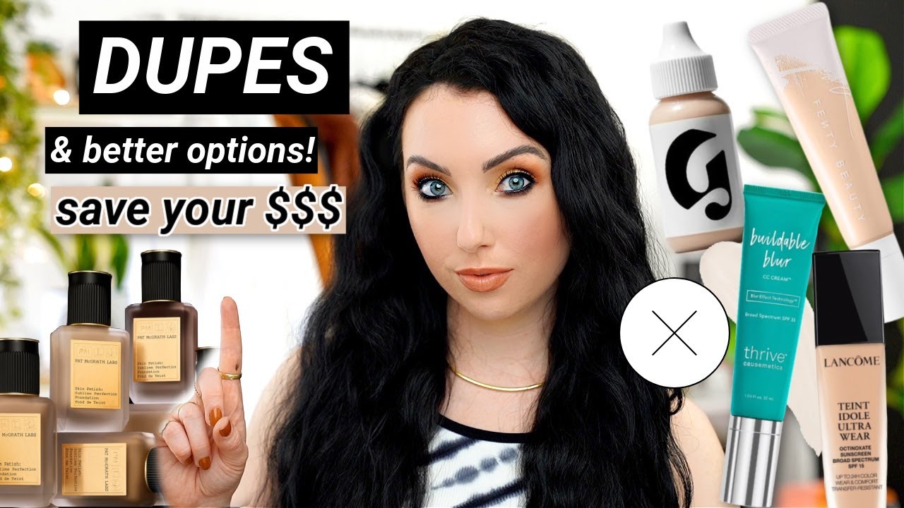 BUY THIS, NOT THAT! Foundation Dupes / WAY BETTER Options! Fenty, Glossier, Pat Mcgrath...