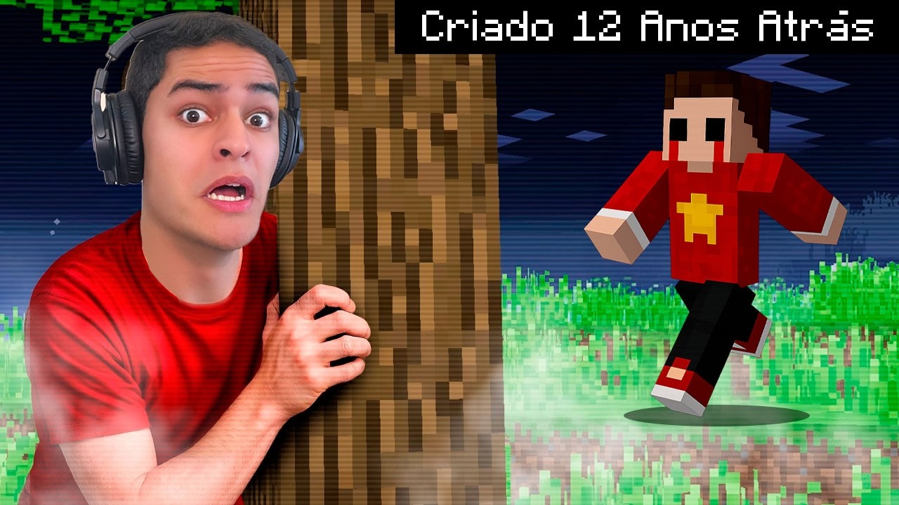 Encontrei meu ANTIGO MUNDO de 12 anos atrás do Minecraft!