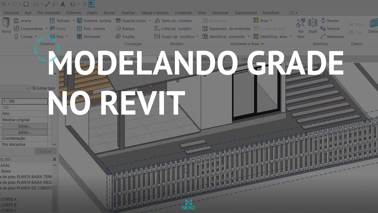 MODELANDO GRADE NO REVIT! (de forma prática e rápida)