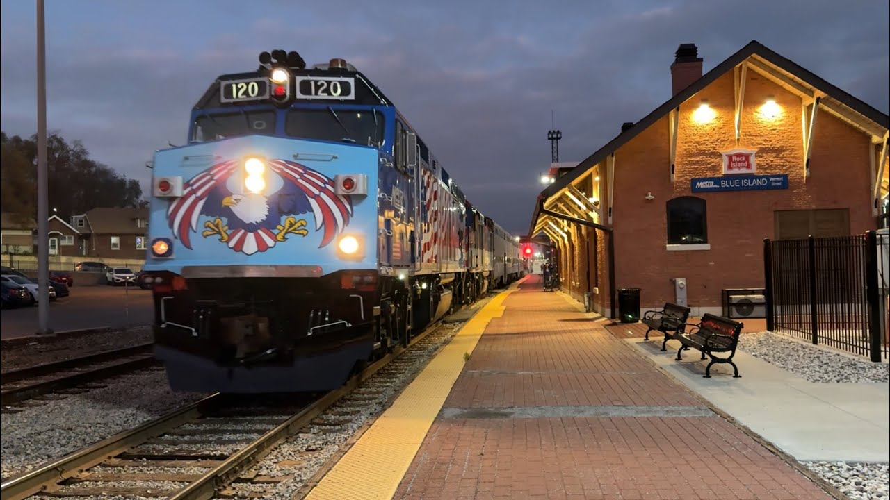 The Complete Metra Evening Rush Hour At Blue Island On November 15, 2024