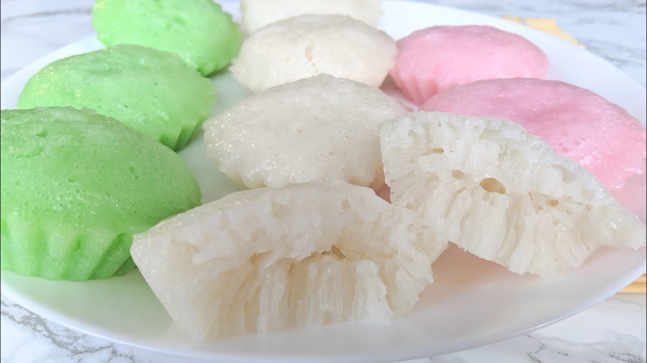 ♡Vietnamese Steamed Rice Cakes (Cow Cakes)//Bánh Bò Hấp♡ Recipe
