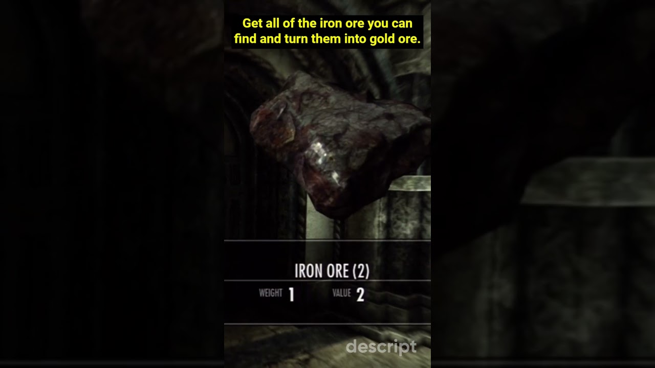 Reach SMITHING 100 EASILY! #skyrim #youtubeshorts #shorts #shortsvideo