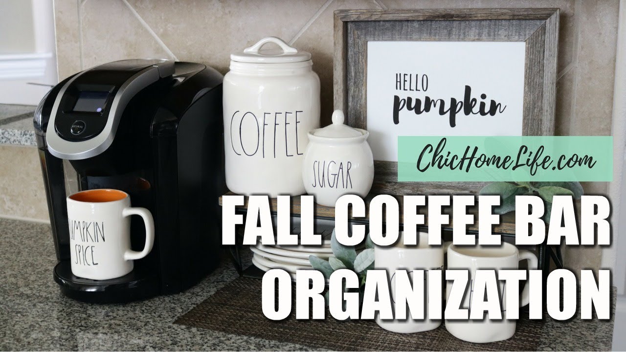 Fall Coffee Bar Organization