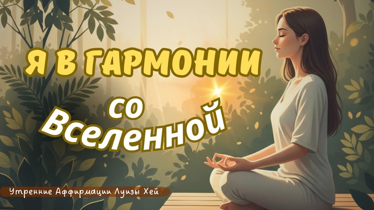 СОЕДИНИСЬ с ПОТОКОМ ВСЕЛЕННОЙ | Утренняя Медитация для Изобилия Луизы Хей. Аффирмации