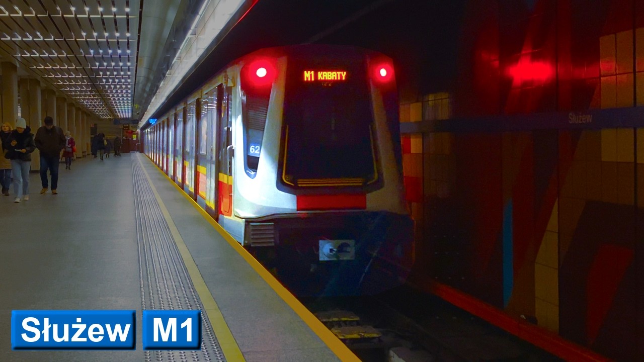 Служев M1 : Варшавский метрополитен ( Alstom Metropolis 98B - Siemens Inspiro )