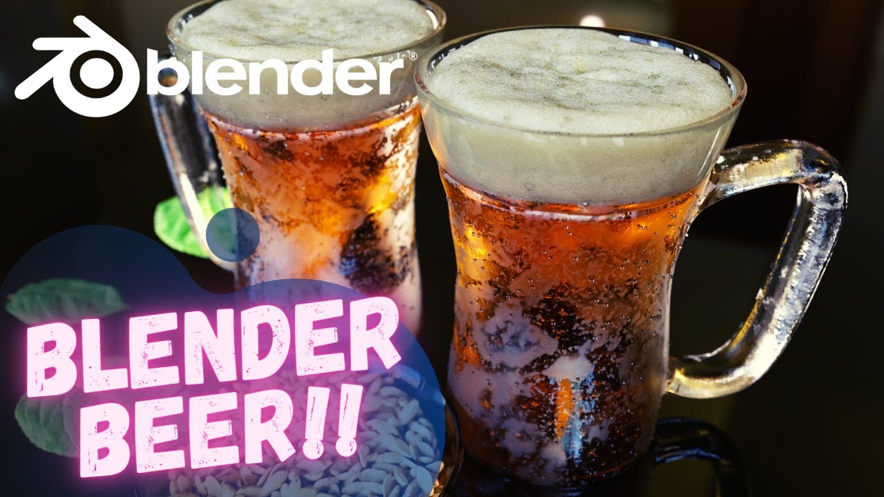 Learn how to create Beer with photorealsitic Foam.