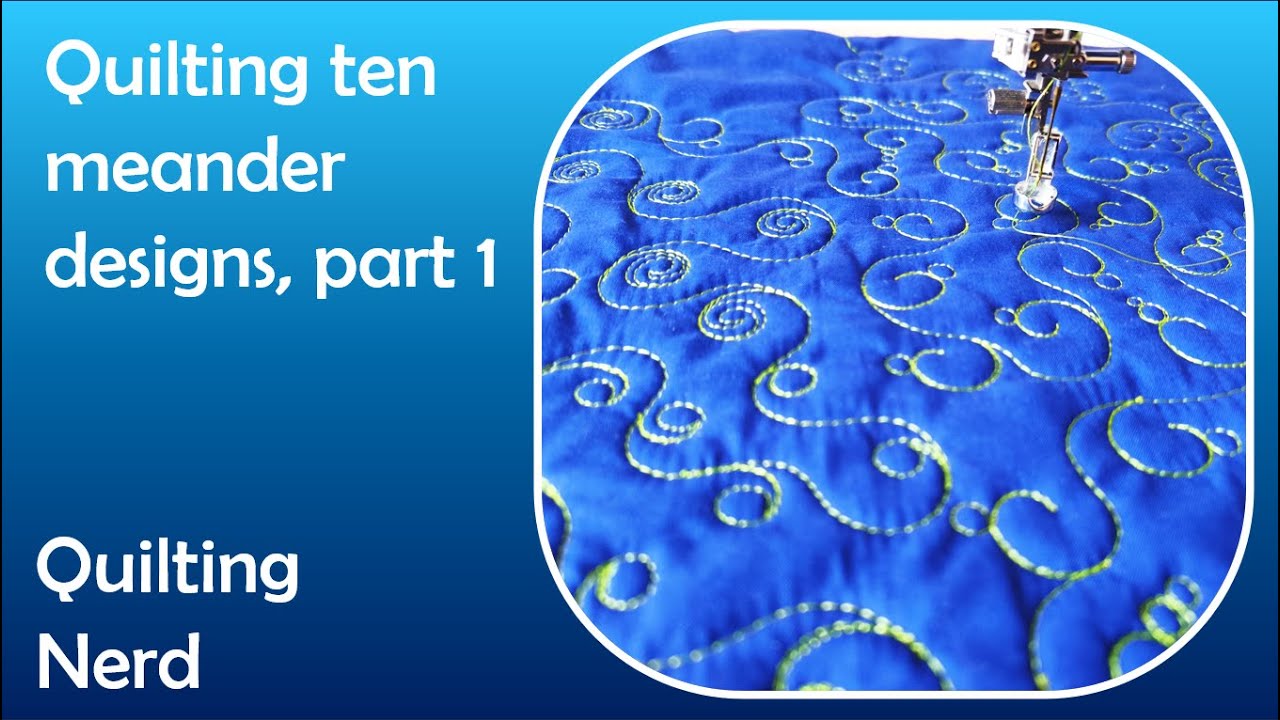Mastering Meander Design: 10 Unique Variations in Action, part 1