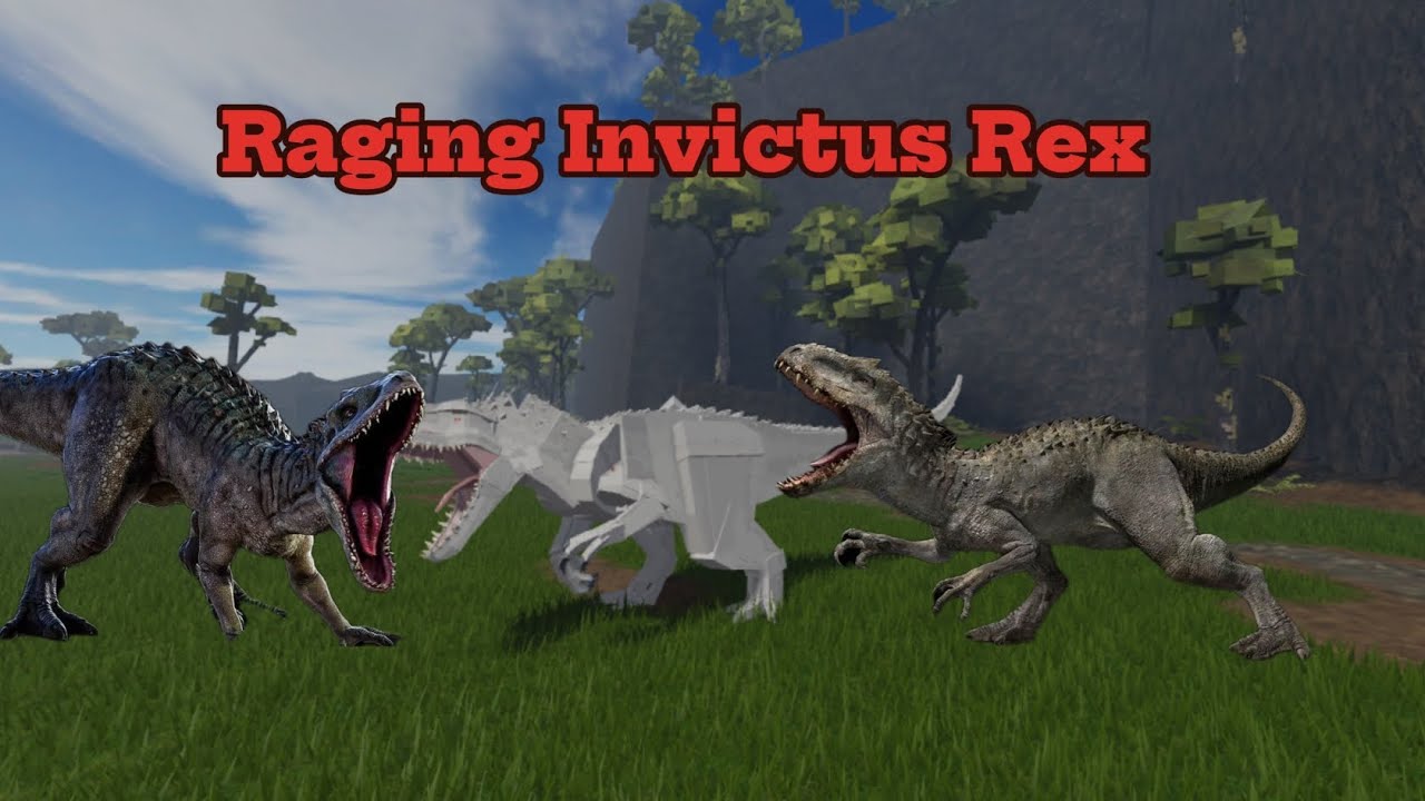 Raging Indominus + Seeing Chats from Toxic Playera doing the Hit and Run Skill | Jurassic Blocky