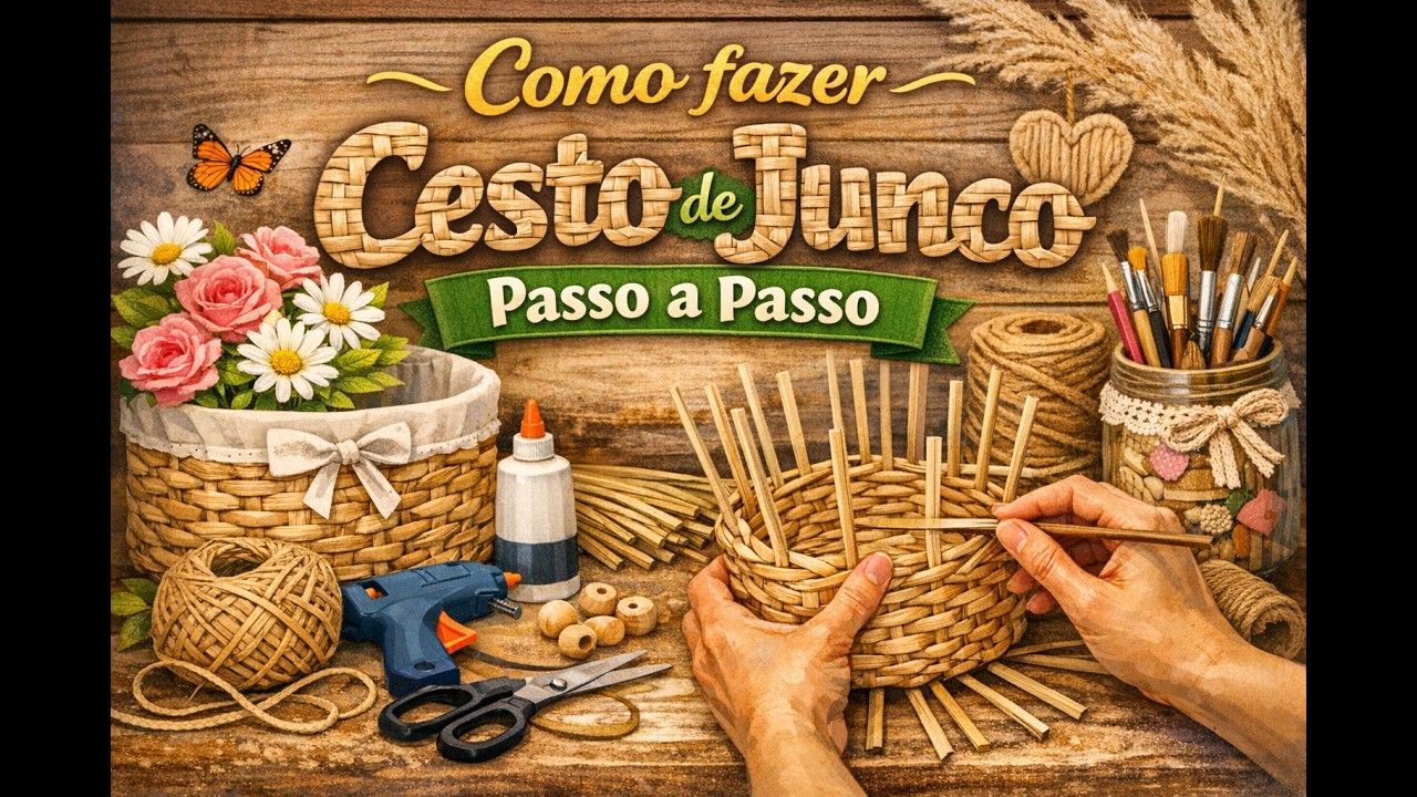POTE DE PLASTICO EM JUNCO