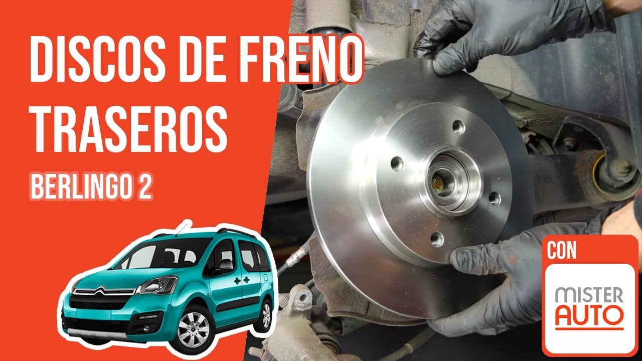 Cómo cambiar los discos y las pastillas de freno traseros Berlingo 2  🚗