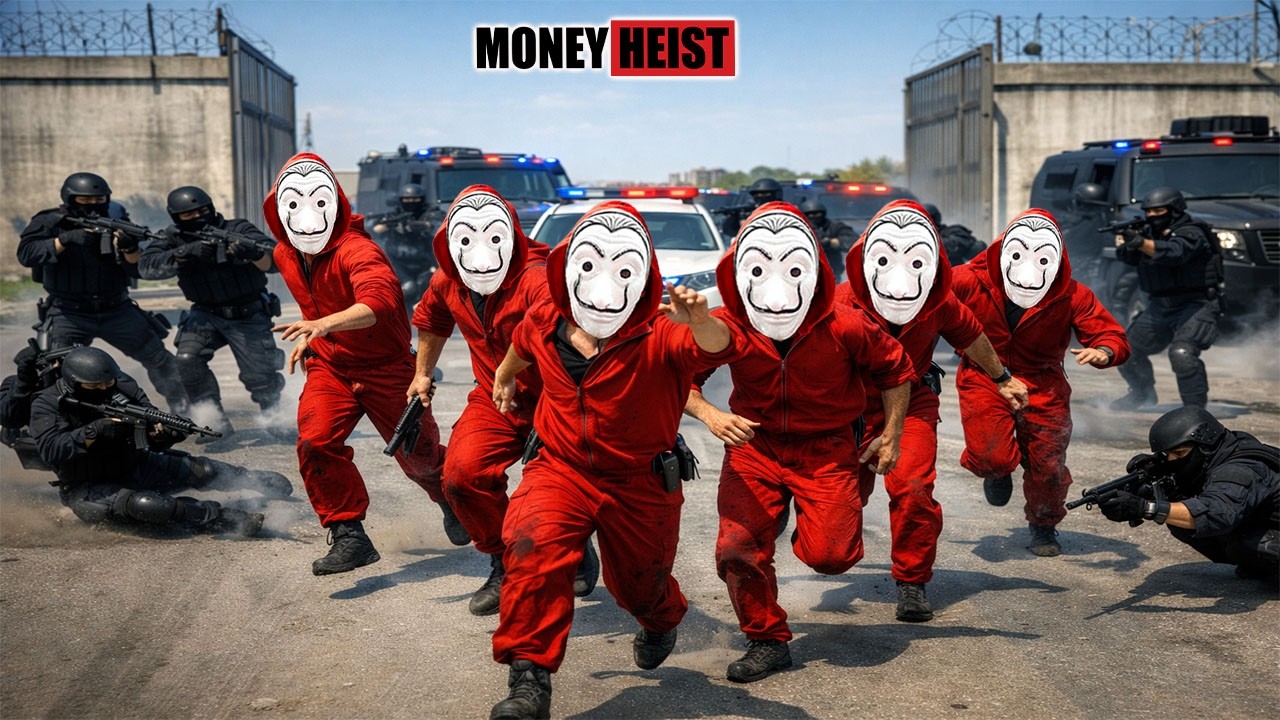 PARKOUR VS MONEY HEIST : Bad Guy Risks Final Jump Over Police Barrier | Epic POV