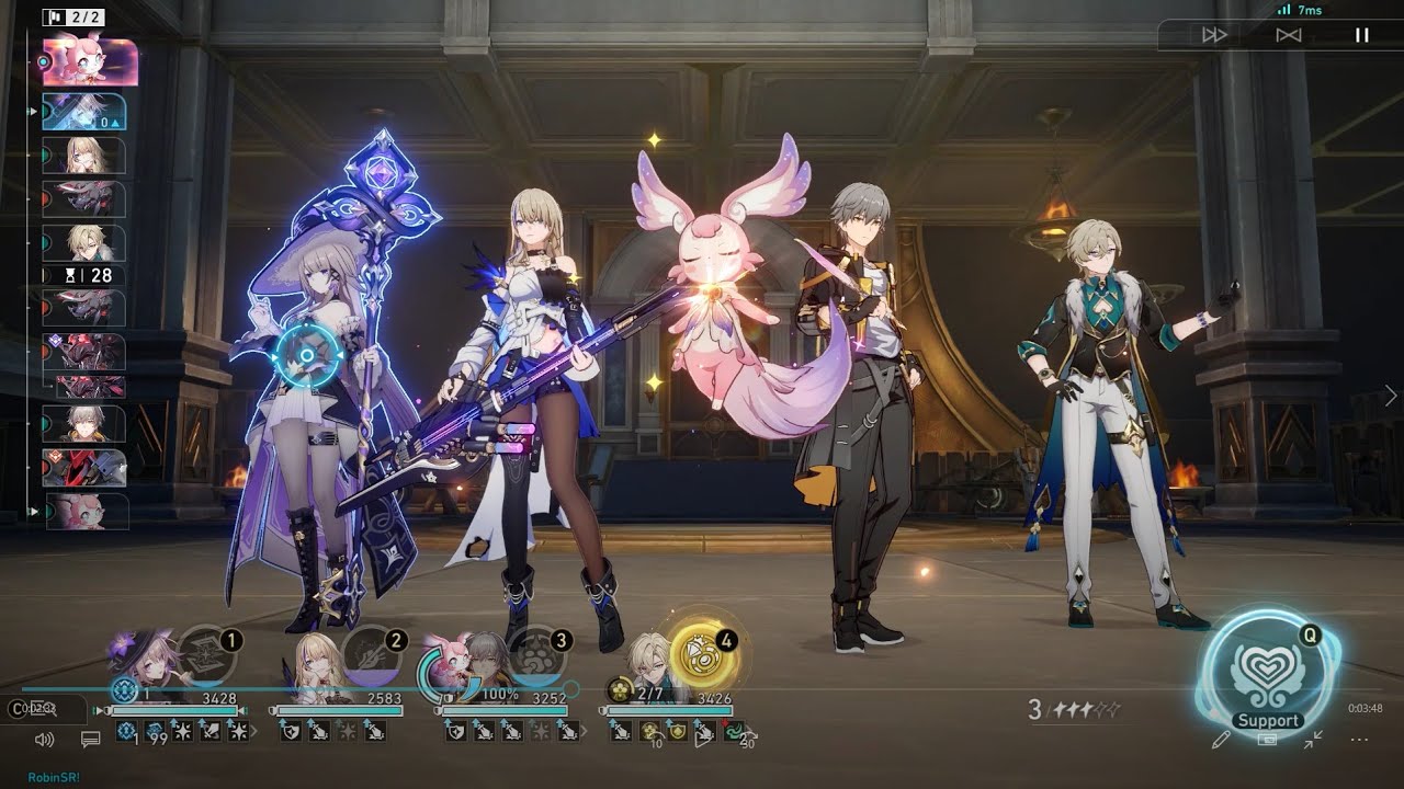 E0 S1 The Herta x E6 Serval & E6 RMC x Aventurine | Memory of Chaos Stage 12 Phase 1 Showcase