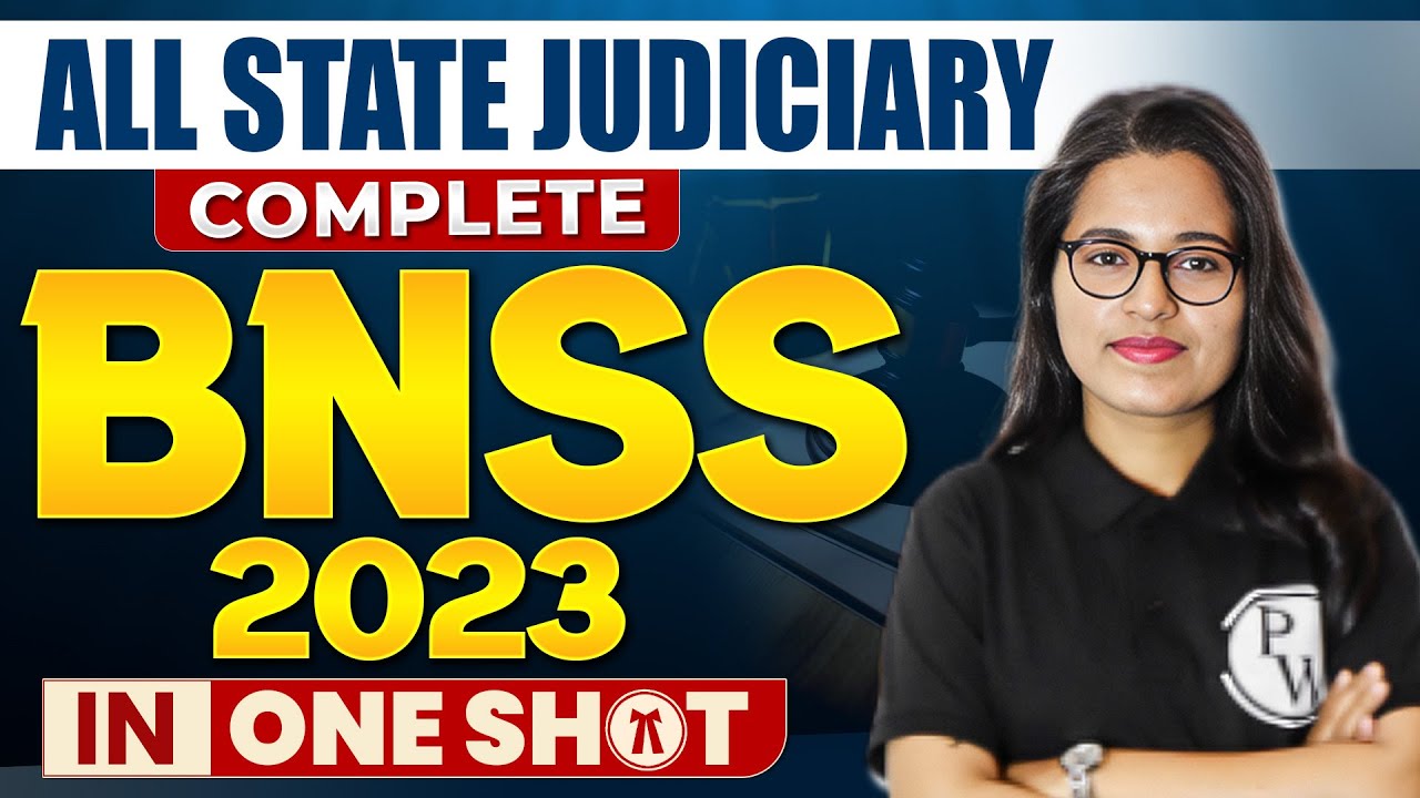 BNSS One Shot 🔥| All State Judiciary Exam | Bharatiya Nagarik Suraksha Sanhita 2023 By Shivani Mam