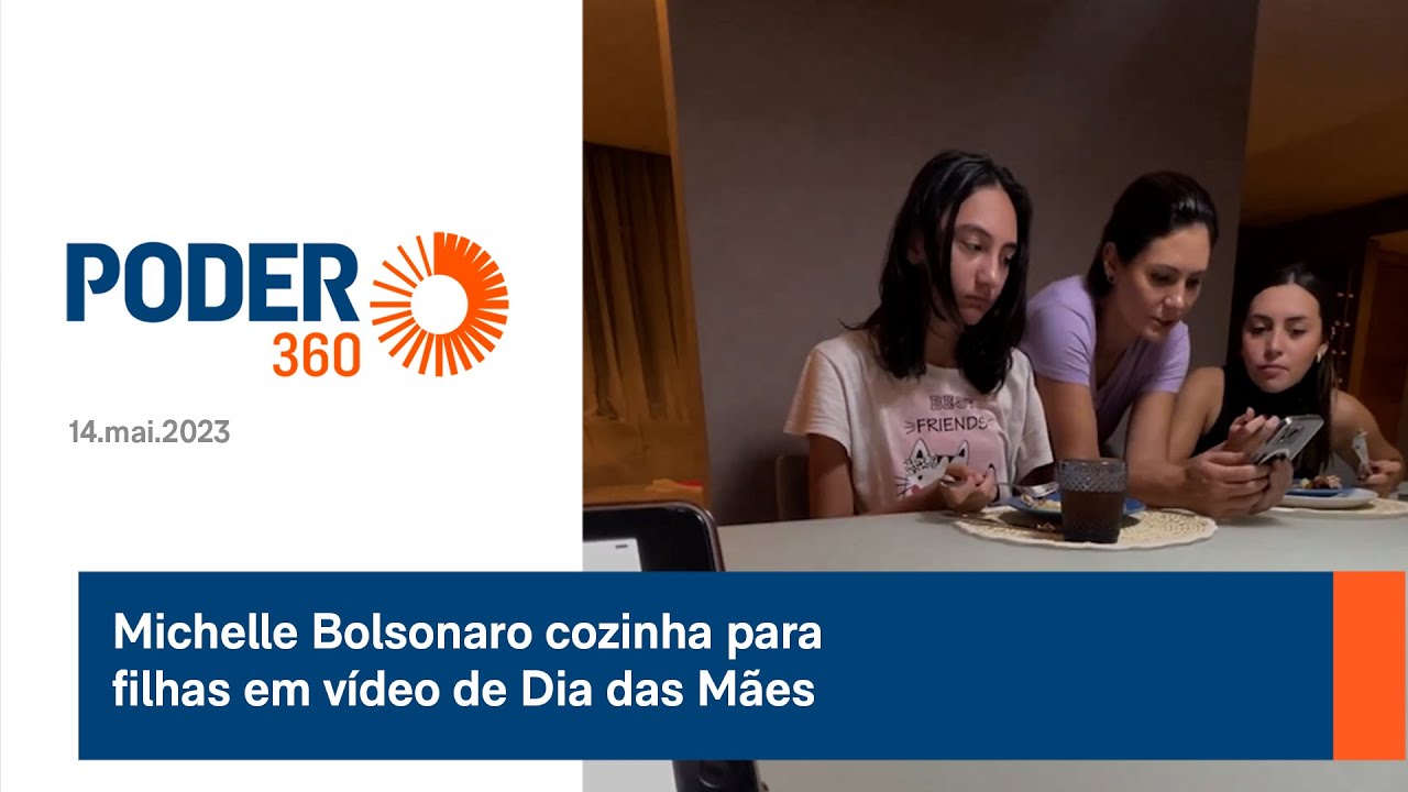 Michelle Bolsonaro cozinha para filhas em vídeo de Dia das Mães