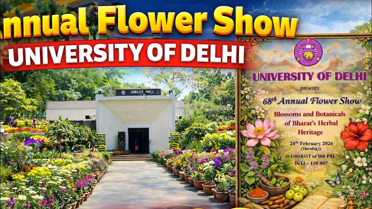 Annual Flower Show 2026 DU Vlog , Delhi University 