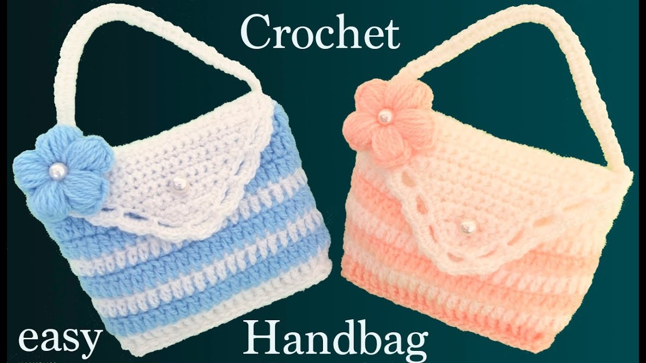 Como tejer a crochet bolso monedero con flor punto 3D muy fácil tejido tallermanualperu