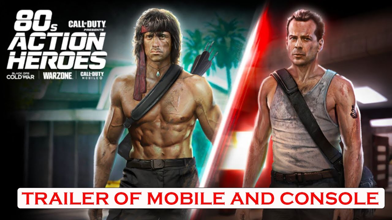 80s ACTION HEROES TRAILERS OF MOBILE AND CONSOLE