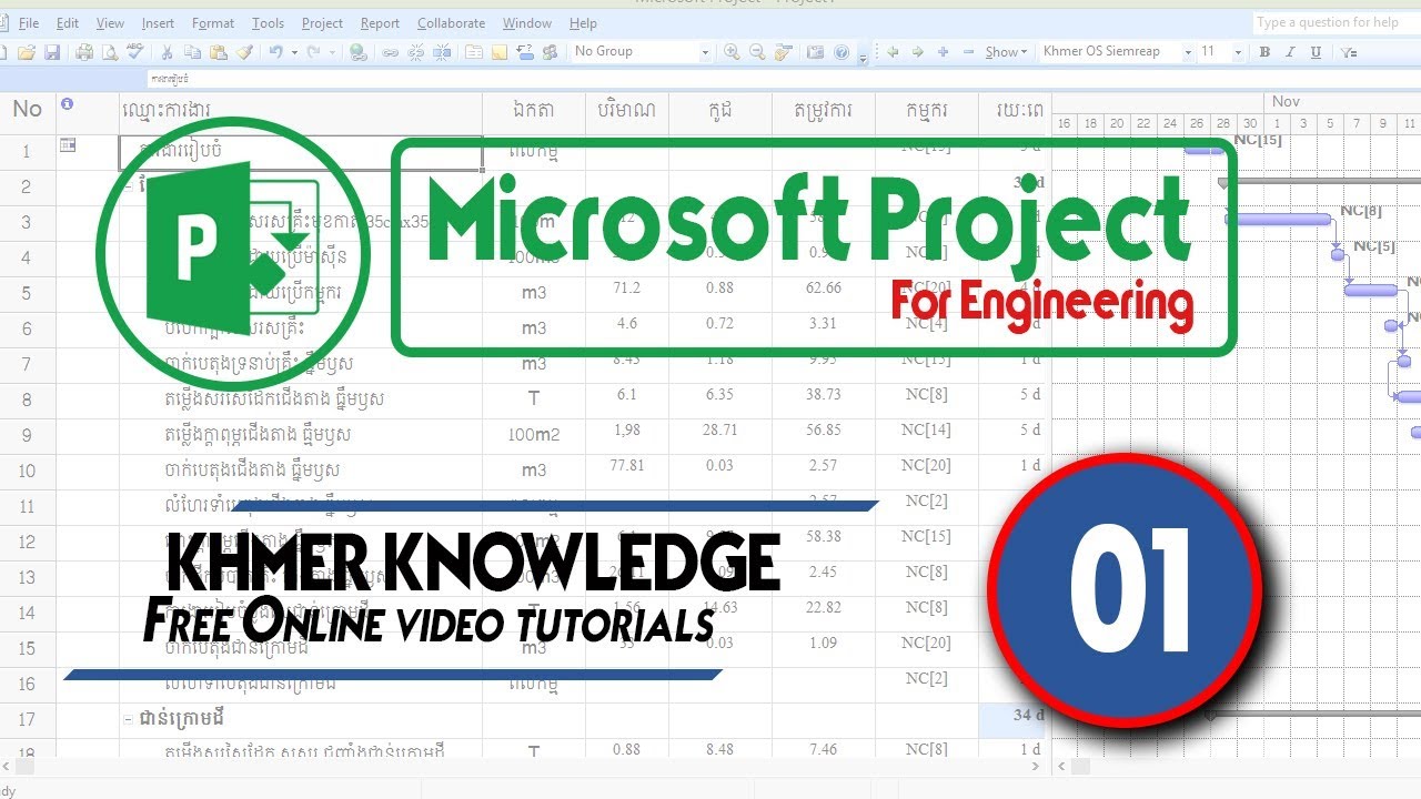 Microsoft Project 2007 Part 1