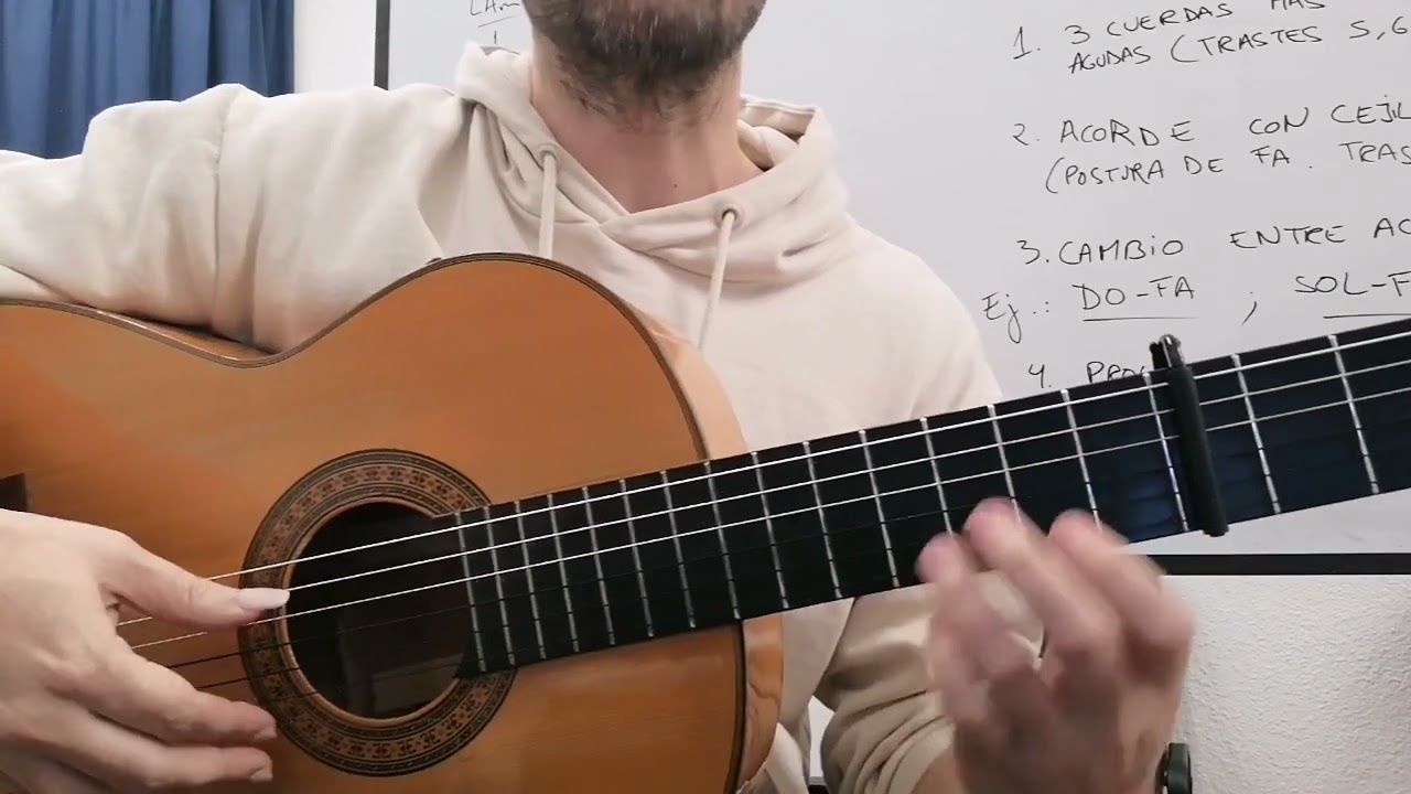 Como poner los acordes con cejilla y hacer que suenen bien