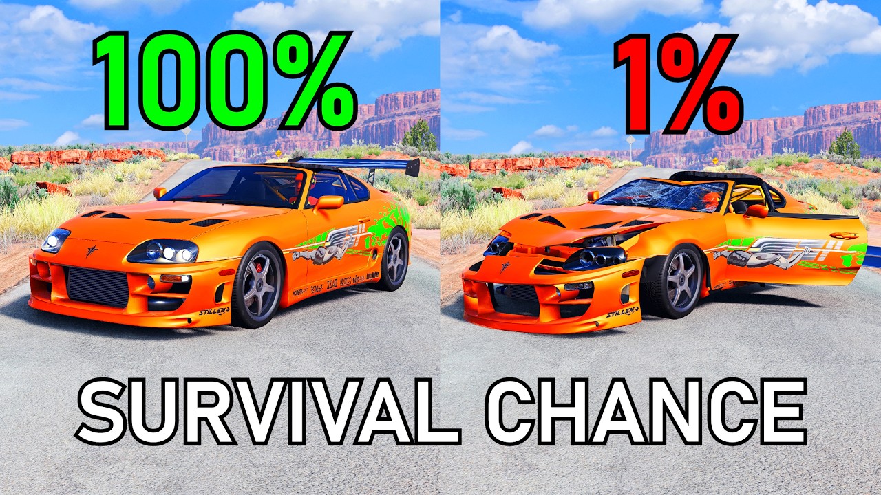 Realistic Survival Chance Crashes #10 | BeamNG.drive