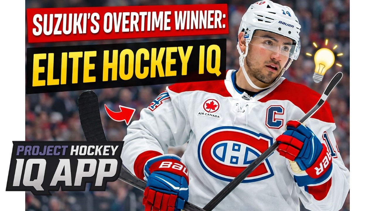 Nick Suzuki’s Overtime Winner Was All Hockey IQ 🧠🏒 Nick Suzuki OT 3 Project Hockey IQ