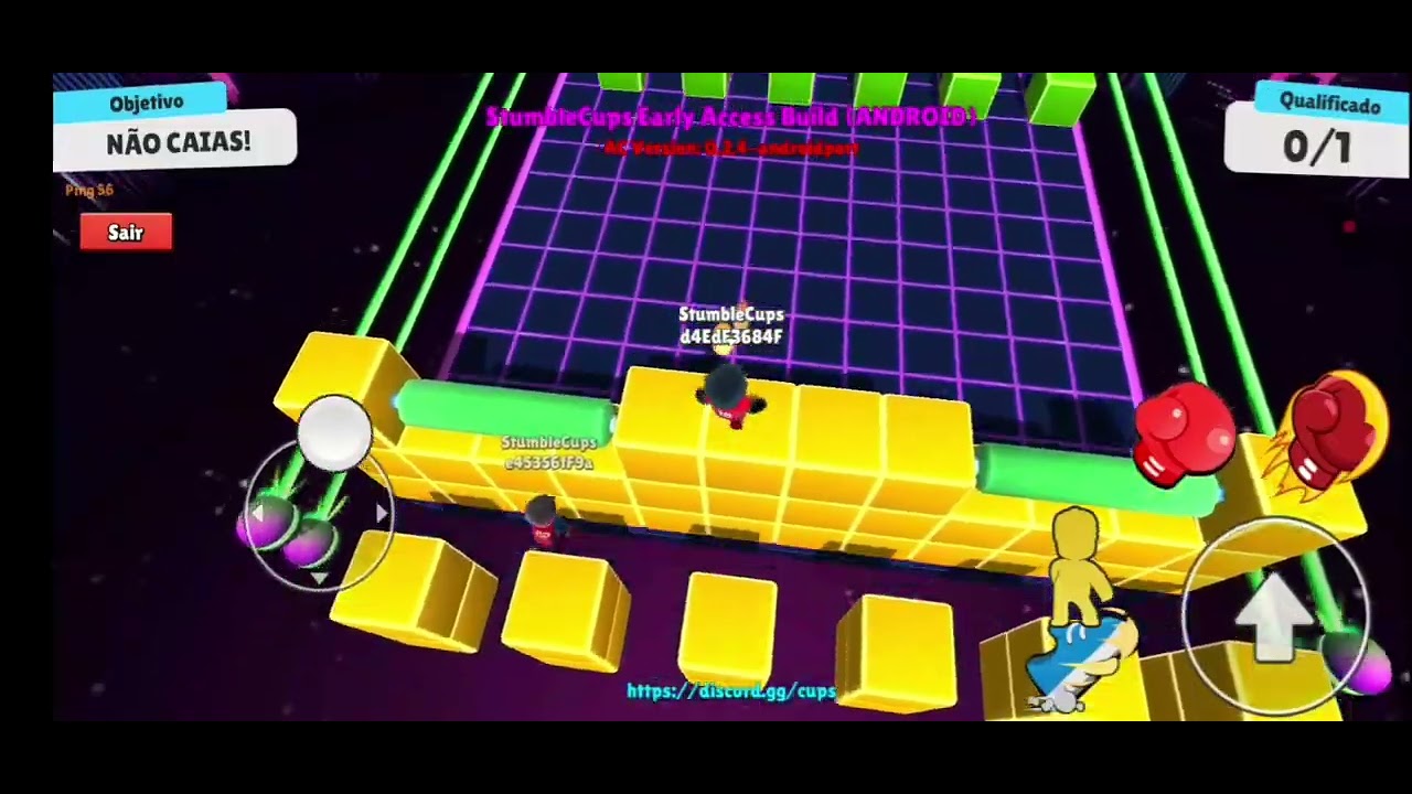 Jogando stumble cups com meu amigo PT 1