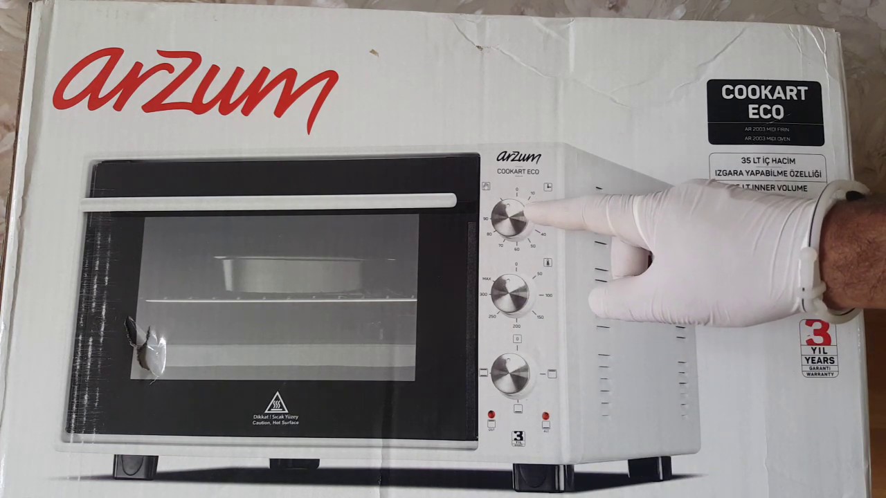 Arzum Cookart Eko AR 2003 Midi Fırın Kutu Açılımı ve ön inceleme