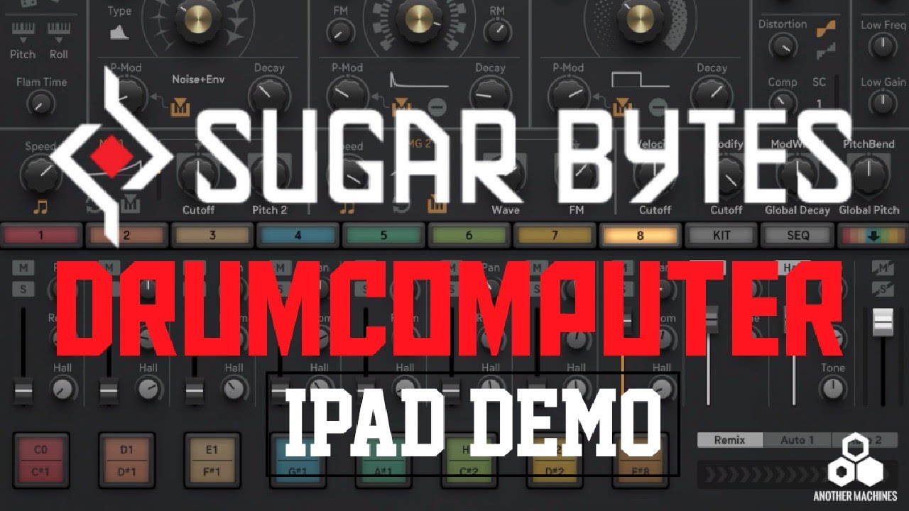 DRUMCOMPUTER 🎛 SUGAR BYTES 🎛 IOS 📱IPAD DEMO