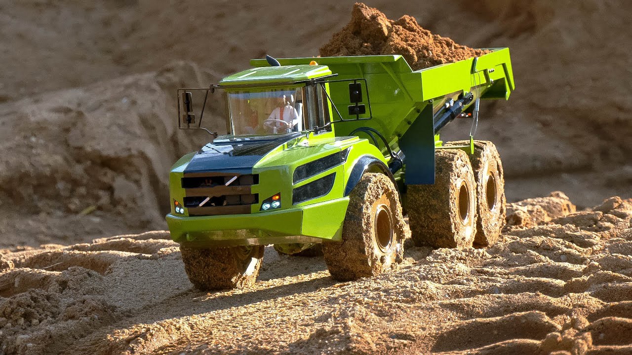 RC TRUCKS, RC DUMP TRUCK, RC DIGGER, RC LESU LT5H WHEELED BOBCAT, RC TRACTOR, RC DOZER WORK HARD!!