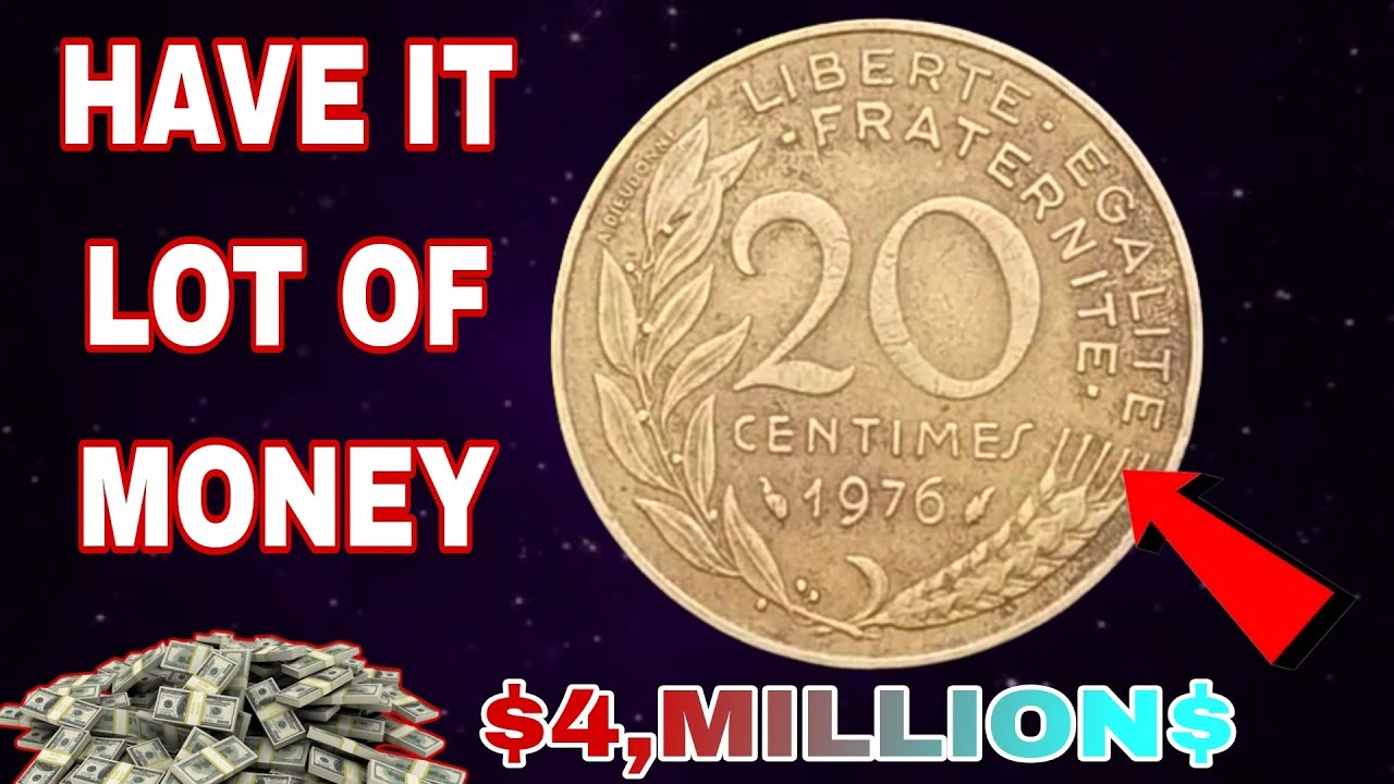 🇫🇷 1976 France 20 Centimes Coin – Liberté Égalité Fraternité | French Republic Coin